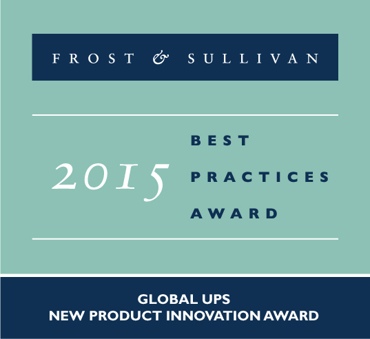 Riello UPS Frost and Sullivan Award 2015